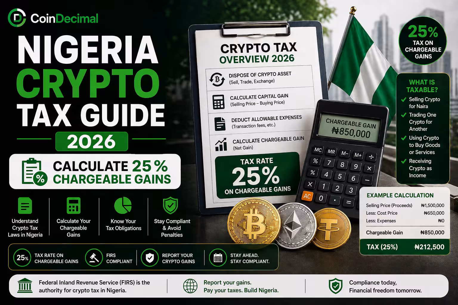 Nigeria’s 2026 Crypto Tax Guide: How to Calculate Your 25% Chargeable Gains
