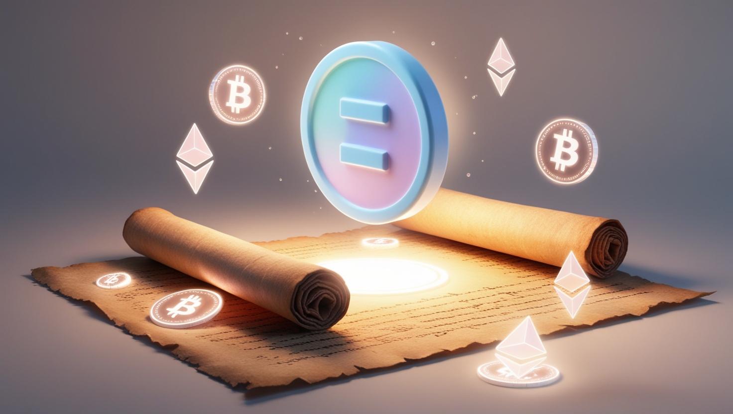 How Scroll Marks Might Convert to Tokens: A Simple Math Model